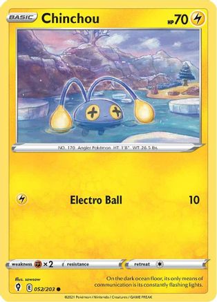 Chinchou (52) [SWSH07: Evolving Skies] - Deck Out Gaming