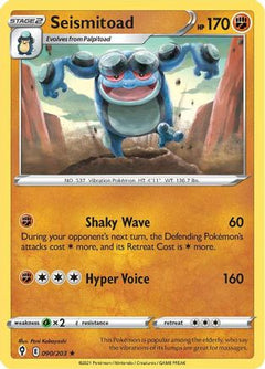 Seismitoad (90) [SWSH07: Evolving Skies] Reverse Holofoil - Deck Out Gaming