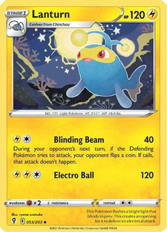 Lanturn (53) [SWSH07: Evolving Skies] Reverse Holofoil - Deck Out Gaming