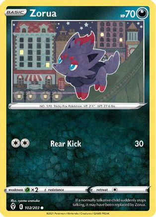 Zorua (102) [SWSH07: Evolving Skies] - Deck Out Gaming