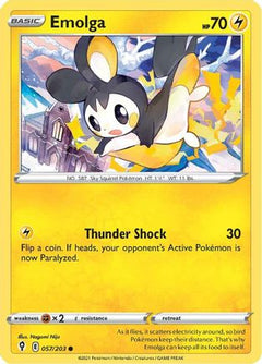 Emolga (57) [SWSH07: Evolving Skies] Reverse Holofoil - Deck Out Gaming