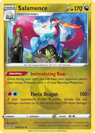 Salamence (109) [SWSH07: Evolving Skies] Holofoil - Deck Out Gaming