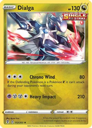 Dialga (112) [SWSH07: Evolving Skies] Reverse Holofoil - Deck Out Gaming
