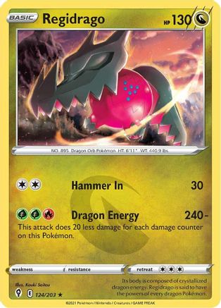 Regidrago (124) [SWSH07: Evolving Skies] Reverse Holofoil - Deck Out Gaming