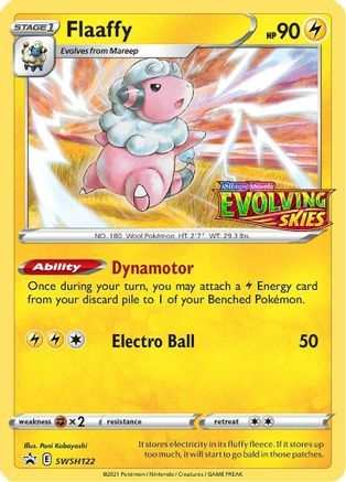 Flaaffy - SWSH122 (Prerelease) (SWSH122) [SWSH: Sword & Shield Promo Cards] Holofoil - Deck Out Gaming