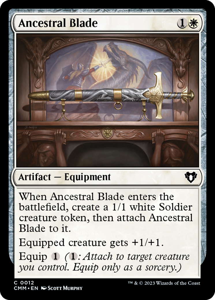 Ancestral Blade (12) [Commander Masters] foil - Deck Out Gaming