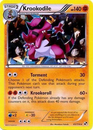 Krookodile - 65/114 (Cracked Ice Holo) (65) [Blister Exclusives] Holofoil - Deck Out Gaming