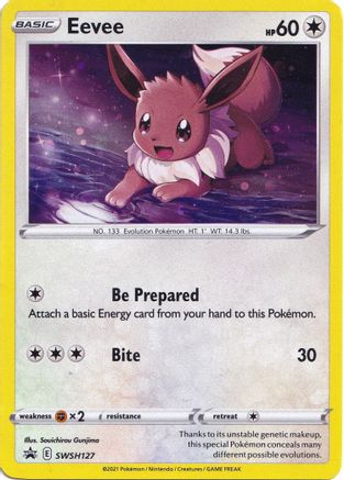 Eevee - SWSH127 (SWSH127) [SWSH: Sword & Shield Promo Cards] Holofoil - Deck Out Gaming