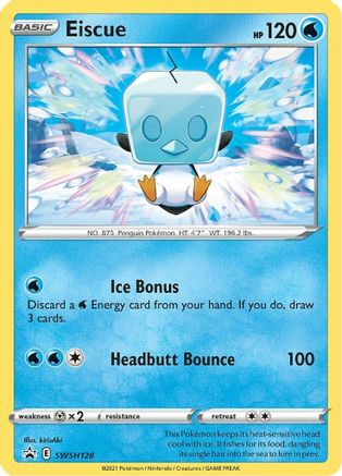 Eiscue - SWSH128 (SWSH128) [SWSH: Sword & Shield Promo Cards] Holofoil - Deck Out Gaming