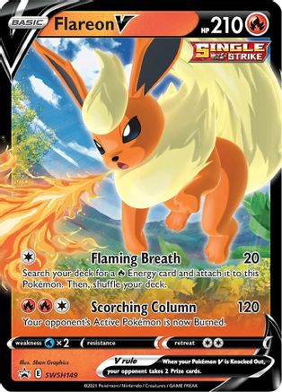 Flareon V - SWSH149 (SWSH149) [SWSH: Sword & Shield Promo Cards] Holofoil - Deck Out Gaming