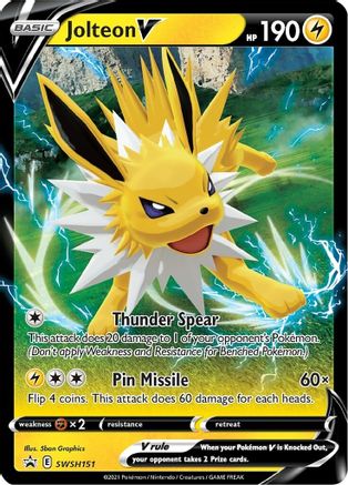 Jolteon V - SWSH151 (SWSH151) [SWSH: Sword & Shield Promo Cards] Holofoil - Deck Out Gaming