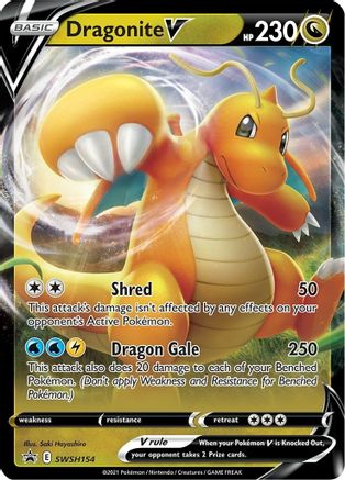 Dragonite V - SWSH154 (SWSH154) [SWSH: Sword & Shield Promo Cards] Holofoil - Deck Out Gaming