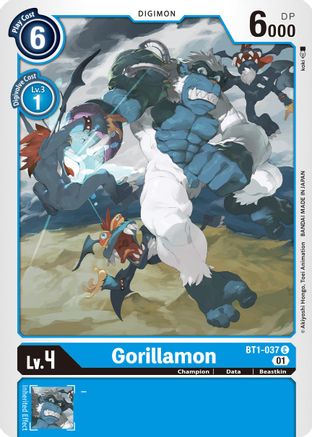 Gorillamon - BT1-037 (Alternate Art) (BT1-037) [Starter Deck 08: Ulforce Veedramon] - Deck Out Gaming