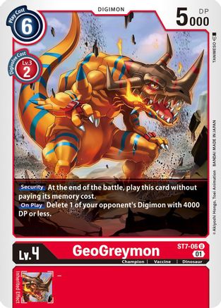 GeoGreymon (ST7-06) [Starter Deck 07: Gallantmon] - Deck Out Gaming