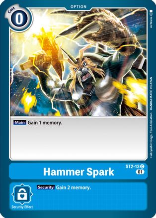 Hammer Spark - ST2-13 (Alternate Art) (ST2-13) [Starter Deck 08: Ulforce Veedramon] - Deck Out Gaming