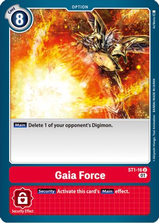 Gaia Force - ST1-16 (Alternate Art) (ST1-16) [Starter Deck 07: Gallantmon] - Deck Out Gaming