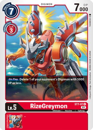 RizeGreymon (ST7-07) [Starter Deck 07: Gallantmon] - Deck Out Gaming