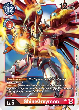 ShineGreymon (ST7-10) [Starter Deck 07: Gallantmon] Foil - Deck Out Gaming