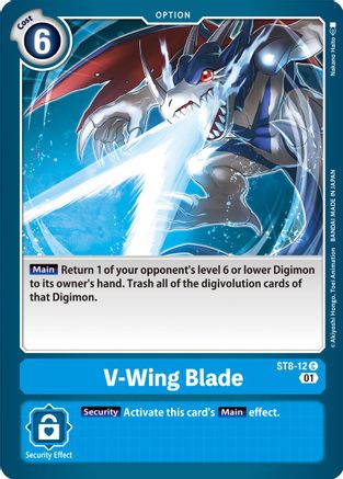 V-Wing Blade (ST8-12) [Starter Deck 08: Ulforce Veedramon] - Deck Out Gaming