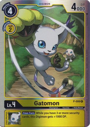 Gatomon - P-006 (Rainbow Foil) (P-006) [Digimon Promotion Cards] Foil - Deck Out Gaming