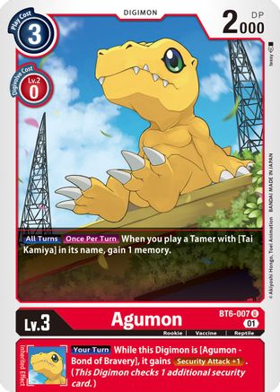 Agumon (BT6-007) [Double Diamond] - Deck Out Gaming