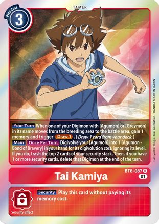 Tai Kamiya (BT6-087) [Double Diamond] Foil - Deck Out Gaming