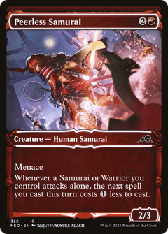 Peerless Samurai (Showcase) (322) [Kamigawa: Neon Dynasty] - Deck Out Gaming