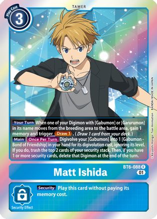 Matt Ishida (BT6-088) [Double Diamond] Foil - Deck Out Gaming