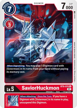 SaviorHuckmon (BT6-015) [Double Diamond] - Deck Out Gaming