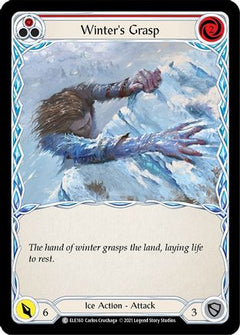 Winter's Grasp (Red) (ELE160) [Tales of Aria] 1st Edition Rainbow Foil - Deck Out Gaming