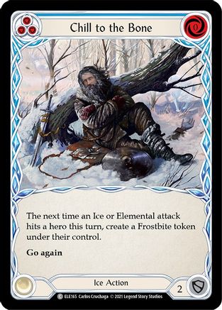Chill to the Bone (Blue) (ELE165) [Tales of Aria] 1st Edition - Deck Out Gaming
