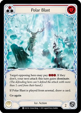 Polar Blast (Red) (ELE166) [Tales of Aria] Unlimited Edition Rainbow Foil - Deck Out Gaming