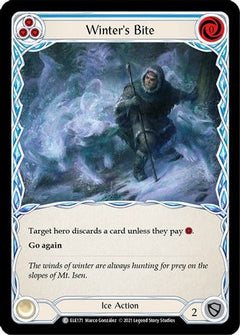 Winter's Bite (Blue) (ELE171) [Tales of Aria] Unlimited Edition Rainbow Foil - Deck Out Gaming