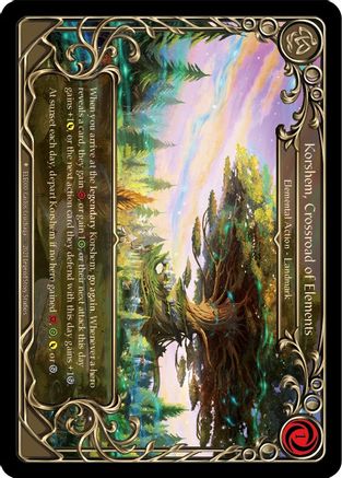 Korshem, Crossroad of Elements (ELE000) [Tales of Aria] Unlimited Edition Rainbow Foil - Deck Out Gaming