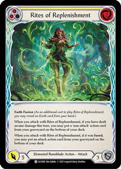 Rites of Replenishment (Yellow) (ELE080) [Tales of Aria] 1st Edition Rainbow Foil - Deck Out Gaming