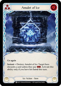 Amulet of Ice (ELE172) [Tales of Aria] Unlimited Edition Rainbow Foil - Deck Out Gaming