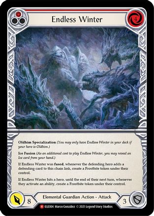 Endless Winter (ELE004) [Tales of Aria] Unlimited Edition - Deck Out Gaming