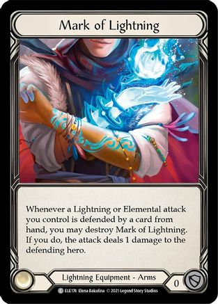 Mark of Lightning (ELE174) [Tales of Aria] 1st Edition Cold Foil - Deck Out Gaming