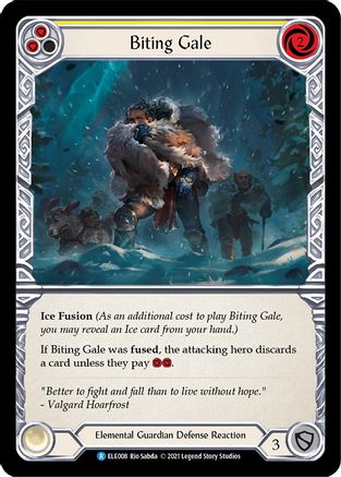 Biting Gale (Yellow) (ELE008) [Tales of Aria] Unlimited Edition - Deck Out Gaming