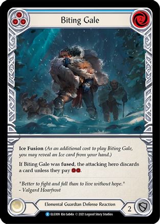 Biting Gale (Blue) (ELE009) [Tales of Aria] 1st Edition - Deck Out Gaming