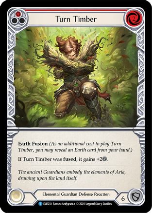 Turn Timber (Red) (ELE010) [Tales of Aria] Unlimited Edition Rainbow Foil - Deck Out Gaming