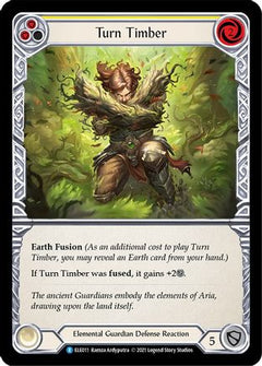 Turn Timber (Yellow) (ELE011) [Tales of Aria] 1st Edition Rainbow Foil - Deck Out Gaming
