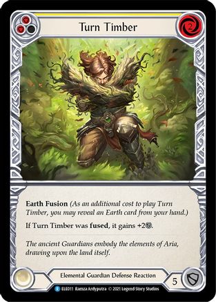 Turn Timber (Yellow) (ELE011) [Tales of Aria] 1st Edition - Deck Out Gaming
