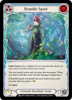 Bramble Spark (Blue) (ELE087) [Tales of Aria] Unlimited Edition Rainbow Foil - Deck Out Gaming