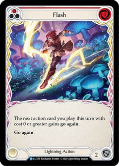 Flash (Red) (ELE177) [Tales of Aria] 1st Edition Rainbow Foil - Deck Out Gaming