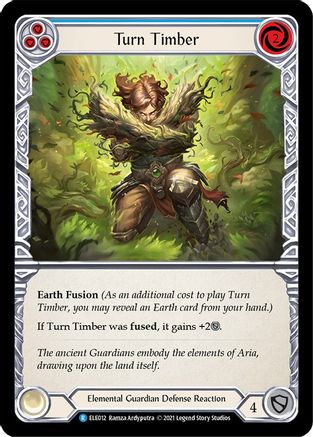 Turn Timber (Blue) (ELE012) [Tales of Aria] 1st Edition - Deck Out Gaming