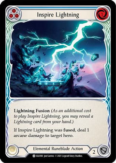 Inspire Lightning (Blue) (ELE090) [Tales of Aria] 1st Edition - Deck Out Gaming