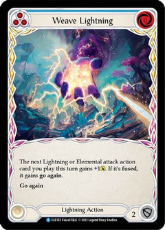 Weave Lightning (Blue) (ELE182) [Tales of Aria] Unlimited Edition - Deck Out Gaming