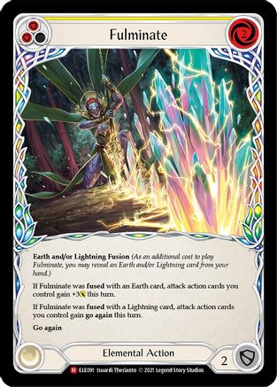 Fulminate (ELE091) [Tales of Aria] 1st Edition - Deck Out Gaming
