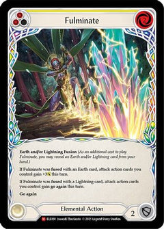 Fulminate (ELE091) [Tales of Aria] 1st Edition Rainbow Foil - Deck Out Gaming